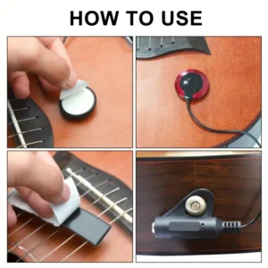 Pickup contatto libellula chitarra violino viola banjo piezo MIC gancio