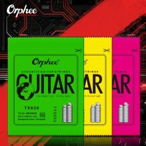 Set corde chitarra acustica TX620 suono ricco accessori musicali 6pz