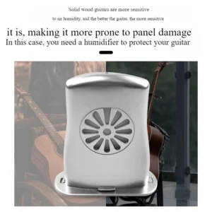 Umidificatore chitarra acustica bianco regolatore umidità ABS foro suono basso