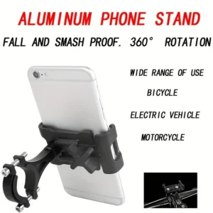Supporto cellulare bici alluminio manubrio girevole navigazione sicuro