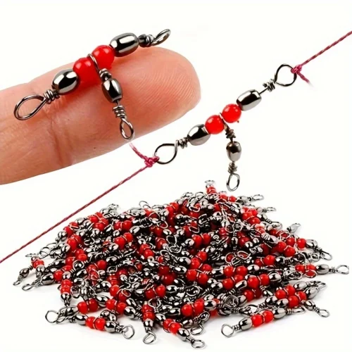 20pz girelle pesca acciaio inox 3 vie connettore mare resistente