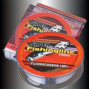 Linea pesca fluorocarbonio 100m trasparente 0.12mm 4.4kg invisibile