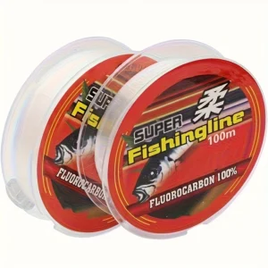 Linea pesca fluorocarbonio 100m trasparente 0.20mm 7.9kg invisibile