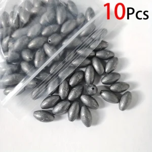 10pz piombini oliva uovo pesca mare accessori regolabili