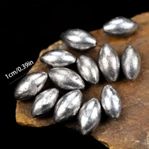 10pz piombini oliva uovo pesca mare accessori regolabili