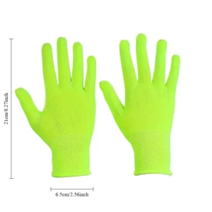 2paia guanti tessuto brillano notte accessorio party halloween