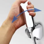 Staffa doccia parete regolabile soffione portatile ampio angolo bagno