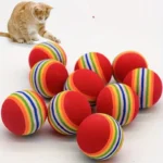 20pz palline gioco gatti sferiche colorate animali domestici divertenti