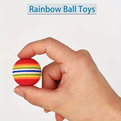 20pz palline gioco gatti sferiche colorate animali domestici divertenti