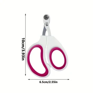 Forbici tagliaunghie rosa bianco animali domestici cani gatti