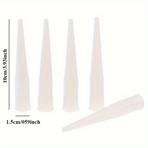 10pz Ugelli universali sigillante silicone colla pistola beccuccio plastica