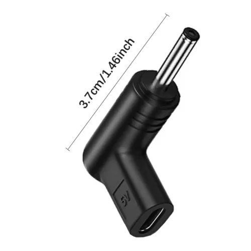 Set 4 adattatori alimentazione DC USB-C tipo C 90° PVC universale LED router