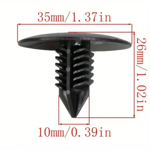 10x rivestimento passaruota plastica clip fissaggio per Renault Clio Megane