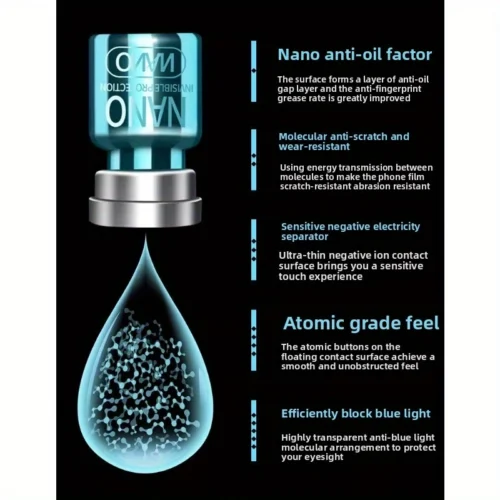Film nano liquido nero telefono rivestimento impermeabile schermo protezione