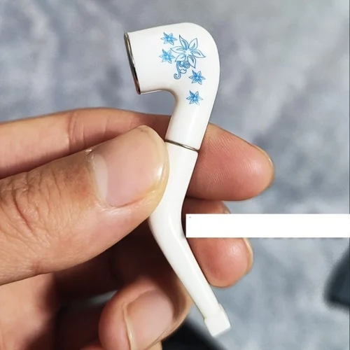 2pz mini tubi rétro porcellana blu bianco fotografia collezione regalo padre