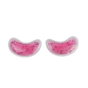 1paio maschere occhi gel riutilizzabili rosa patch rinfrescanti cura viso