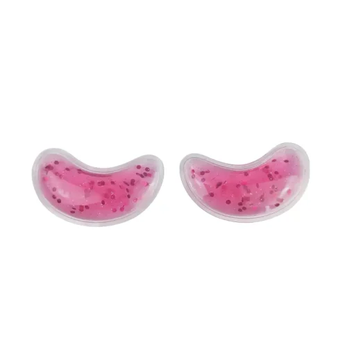 1paio maschere occhi gel riutilizzabili rosa patch rinfrescanti cura viso