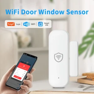 Sensore porta finestra WiFi Tuya allarme magnetico wireless Alexa Google ABS