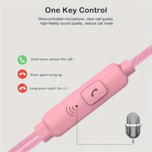 Cuffie semi-in-ear NERE microfono controllo cavo 3.5mm HD unisex sport PC