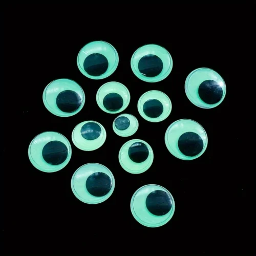 10pz occhi luminosi autoadesivi accessori fai-da-te creativi