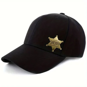 1pz spilla distintivo sceriffo metallo festa cowboy western costume