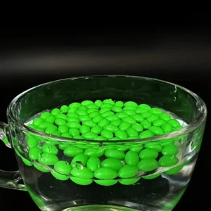 400pz perline pesca plastica fluorescente oliva protettiva set attrezzatura