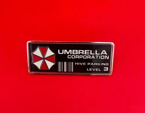 823-1.webp Adesivo Auto Moto Alluminio Nido D'ape Umbrella Corp Level 3 Decorazione