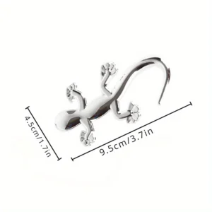 Decal acrilico lucido 3D geco auto moto adesivo impermeabile riutilizzabile