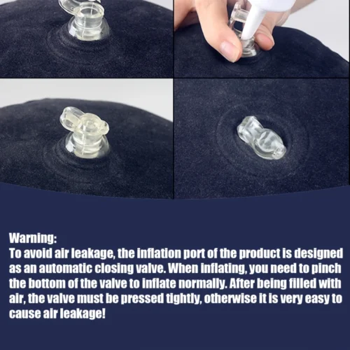 1pz cuscino gambe peluche triangolare PVC gonfiabile portatile lavabile mano