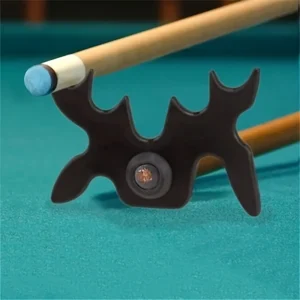 Porta stecca biliardo snooker supporto asta croce accessori corna cervo
