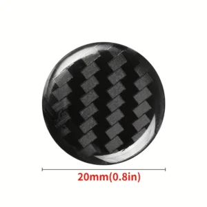 6pz adesivi protettivi carbon 20mm chiave serratura auto accessorio nero
