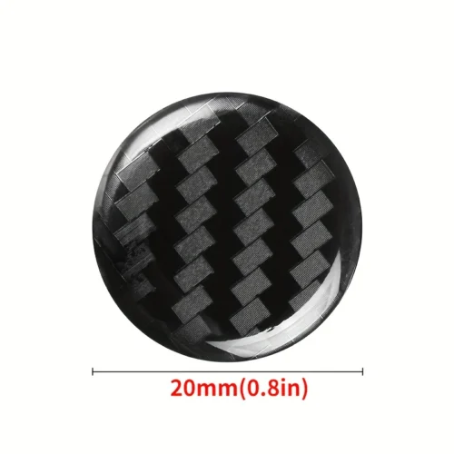 6pz adesivi protettivi carbon 20mm chiave serratura auto accessorio nero