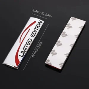 1pz adesivo creativo auto metallo 3D nero emblema limited edition