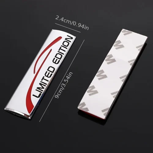 1pz adesivo creativo auto metallo 3D nero emblema limited edition