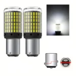 2pz lampadine LED 1157 P21/5W Bay15D 4014SMD bianco stop retro direzione auto