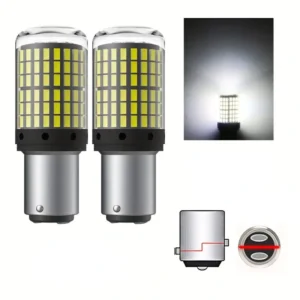 2pz lampadine LED 1157 P21/5W Bay15D 4014SMD bianco stop retro direzione auto