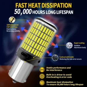 2pz lampadine LED 1157 P21/5W Bay15D 4014SMD bianco stop retro direzione auto