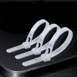 100pz fascette fermacavo nylon riutilizzabili bianco nero festa natale