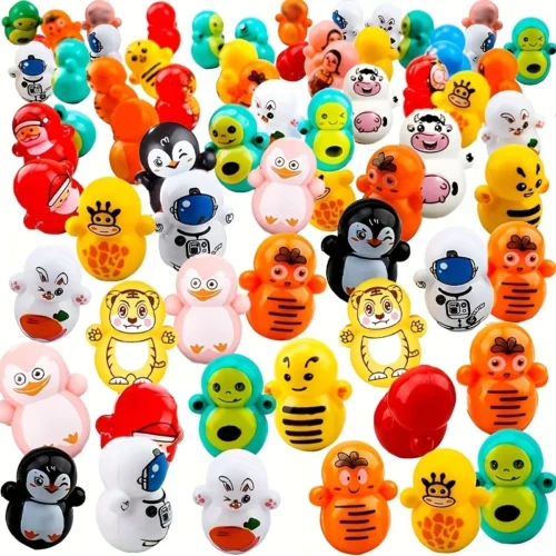 6pz giocattoli gatto plastica colorata rotolo durevole interattivo