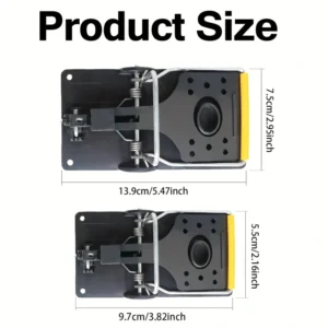 1pz trappola topi riutilizzabile ABS molla controllo parassiti facile settaggio