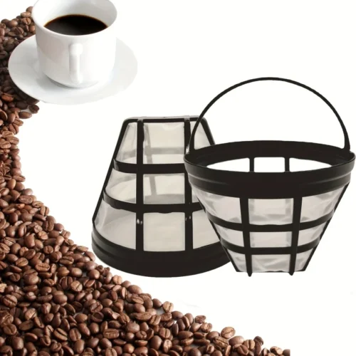 Filtro caffè conico riutilizzabile #4 macchine 8-12 tazze nylon ricambio