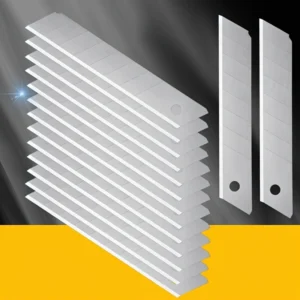 10pz lame ricambio coltello multiuso acciaio carbonio 60° affilate durature