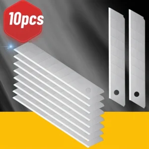 10pz lame ricambio coltello multiuso acciaio carbonio 60° affilate durature