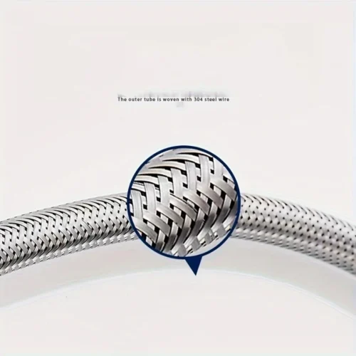 1pz tubo ingresso acqua 80cm acciaio inox 304 alta pressione uso domestico