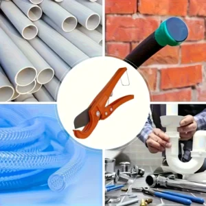 1pz tagliatubi ratchet PVC arancione regolazione rapida meccanismo singola mano