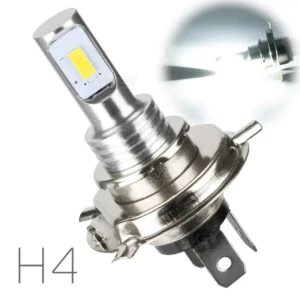 1pz LED H4 3030 12SMD Faro Alta Bassa Luce 6000K 12V-24V Auto Moto Camion