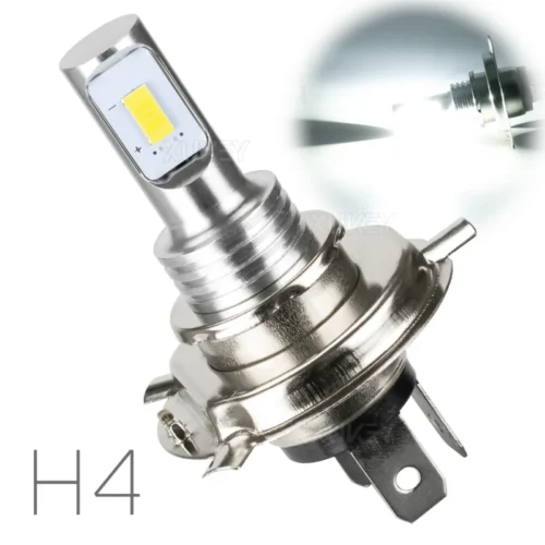 867-1.webp 1pz LED H4 3030 12SMD Faro Alta Bassa Luce 6000K 12V-24V Auto Moto Camion