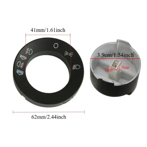 Manopola interruttore luce auto copertura ricambio OEM 8E0941531 per Audi A4