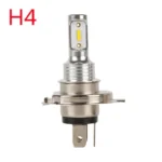 Lampadina LED H4 9003 CSP 6000K Luce Bianca DRL 12V-24V Facile Installazione