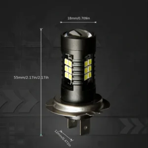 1x lampadina LED auto H7 21SMD3030 bianca 6000K antinebbia ultra luminosa